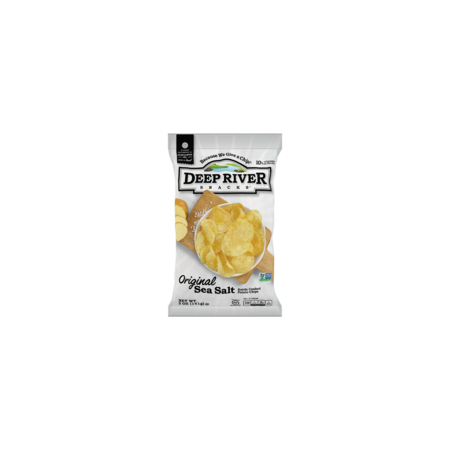 DEEP RIVER SNACKS Kettle Potato Chip Original Salted 5 oz., PK12 17119